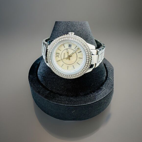 Fossil Watch Women’s ES5137 Stella Silver Stainless Steel Crystal Accents